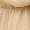 Robe manches longues doubl&eacute;e beige femme