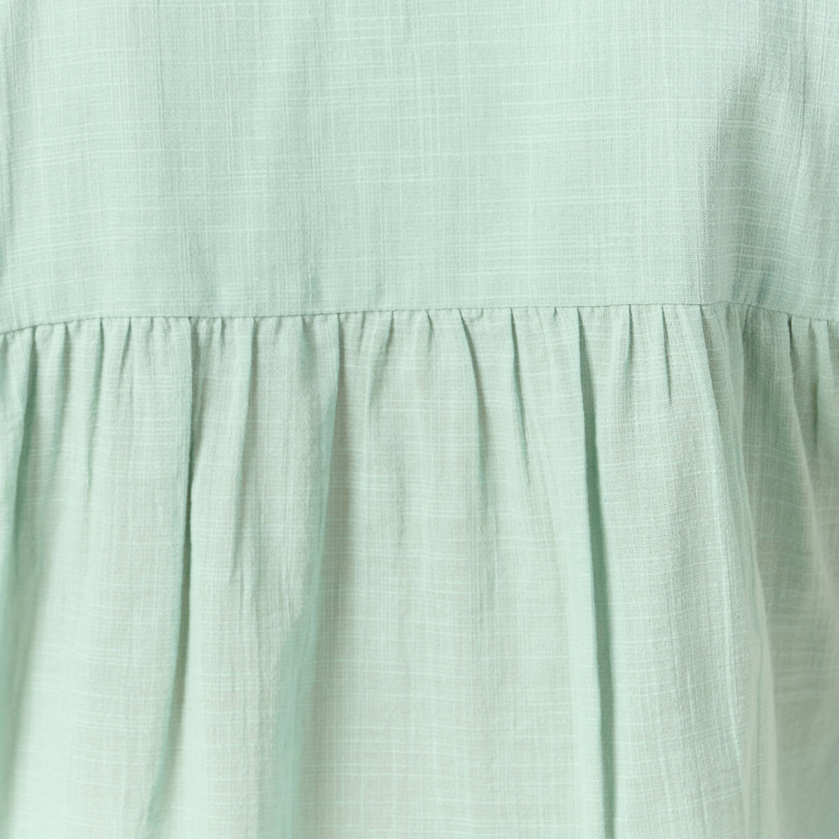 Chemise manches courtes vert pastel femme