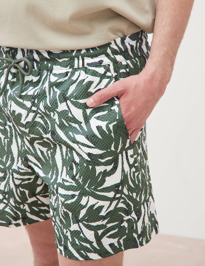 Maillot de bain doubl&eacute; vert kaki homme