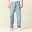 Jeans large 5 poches denim dirty homme