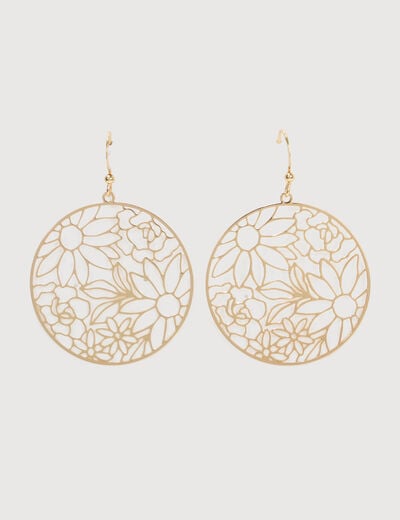 Boucles d'oreilles couleur or femme