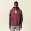 Sweat &agrave; capuche bordeaux homme