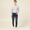 Chemise manches longues bleu homme