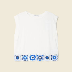 t shirt sans manches blanc femme T-shirt sans manches blanc femme