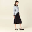 Pull manches longues bleu ciel femme