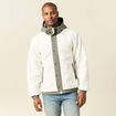 Blouson à capuche ecru homme