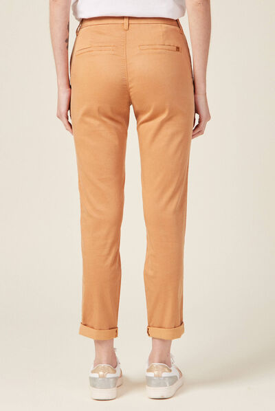 Pantalon chino Instinct beige femme