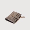 Porte-monnaie avec doublure gris fonc&eacute; femme