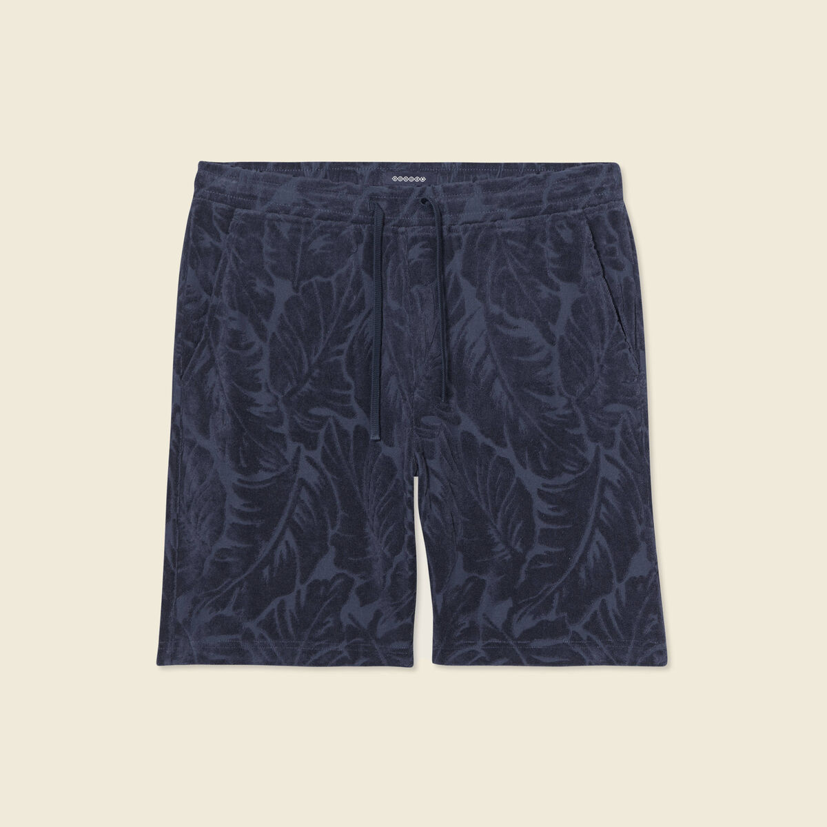 Bermuda large &agrave; coulisse bleu marine homme