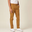 Pantalon slim Instinct chino marron homme