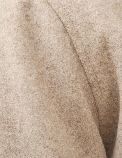 Blouson doubl&eacute; manches longues beige homme
