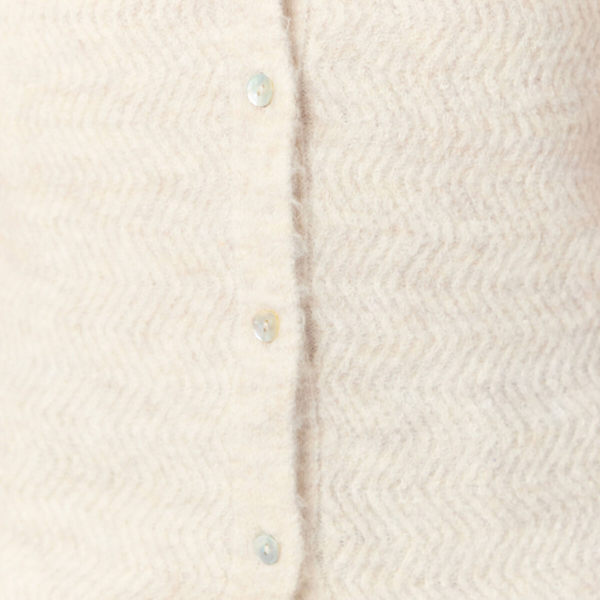 Gilet manches courtes creme femme