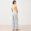 Pantalon loose taille standard bleu clair femme
