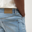 Jeans skinny tapered denim bleach homme