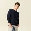 T-shirt manches longues bleu marine homme