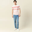 T-shirt manches courtes rose pastel homme