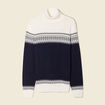 Pull manches longues vert kaki homme