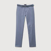 Pantalon straight longueur 32 ceinture bleu gris homme