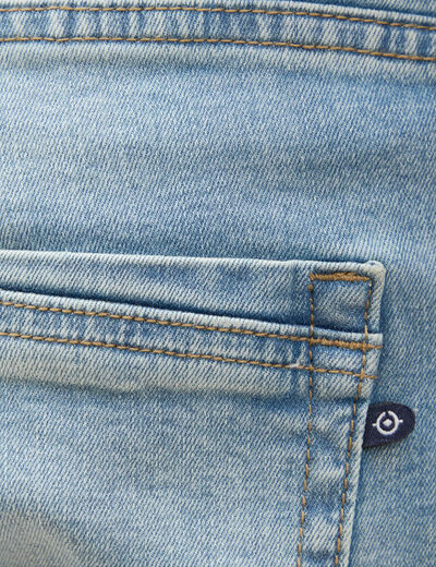 Jeans slim 5 poches longueur 32 denim used homme
