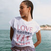 T-shirt en coton blanc femme
