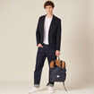 Veste esprit blazer droite bleu marine homme