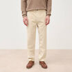 Pantalon droit en velours longueur 32 sable homme