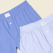 Lot 2 caleçons bleu foncé homme