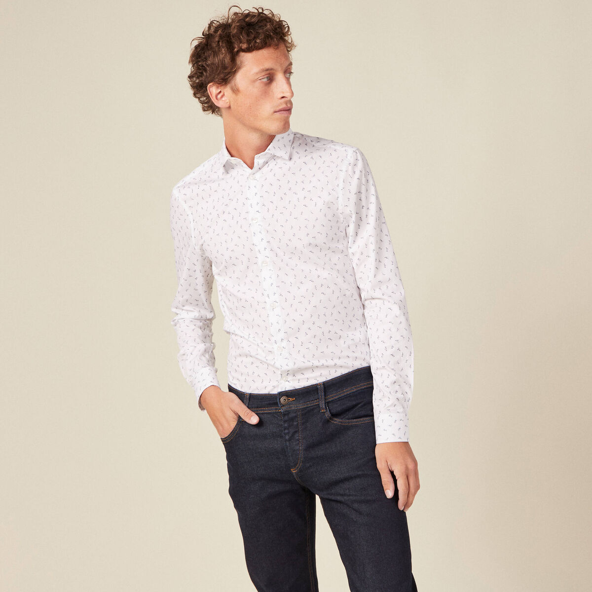 Chemise blanc homme
