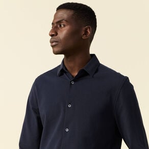 chemise manches longues bleu marine homme Chemise manches longues bleu marine homme