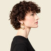 Boucles d'oreilles pendantes couleur or femme
