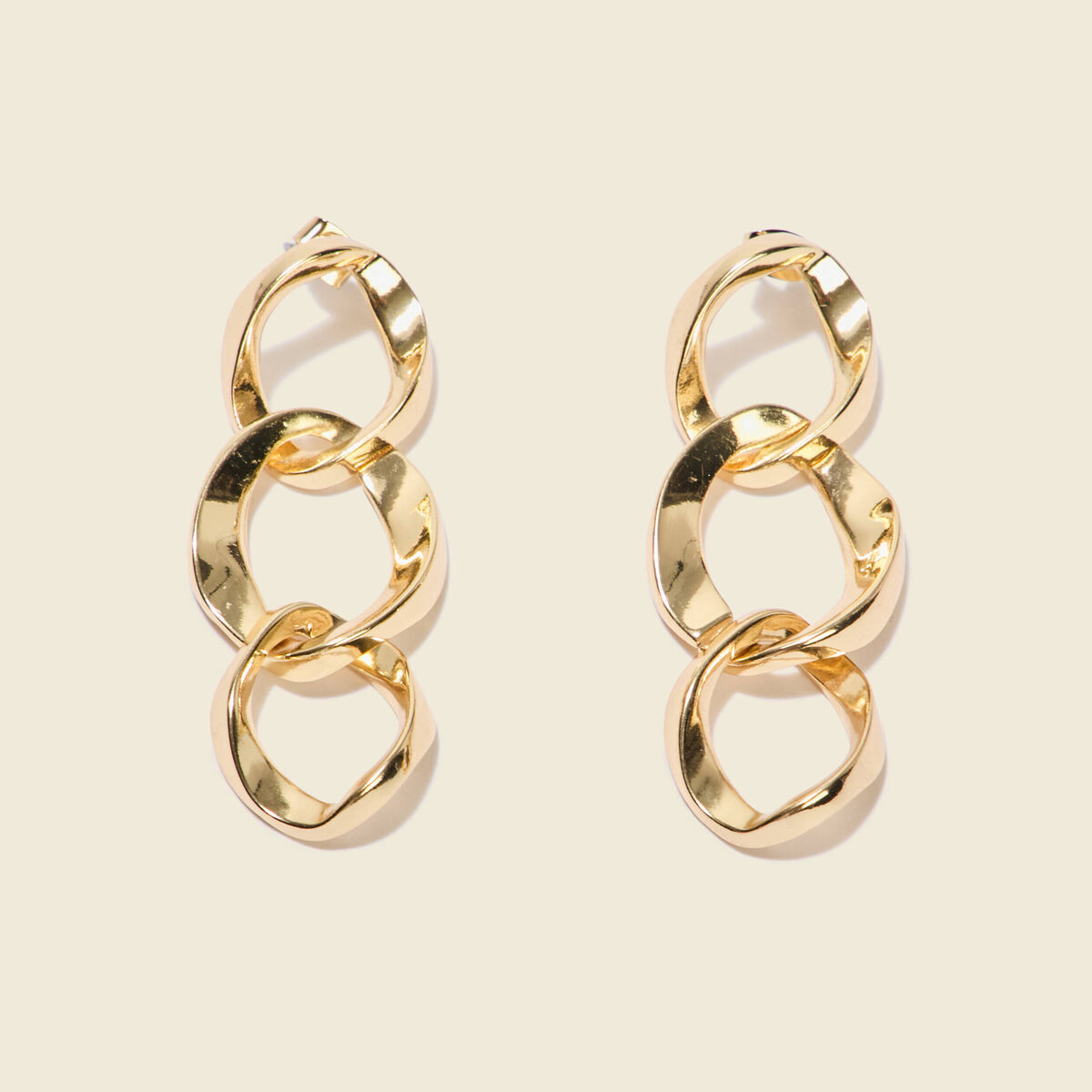 Boucles d'oreilles couleur or femme