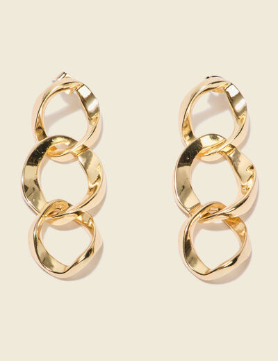 Boucles d'oreilles couleur or femme