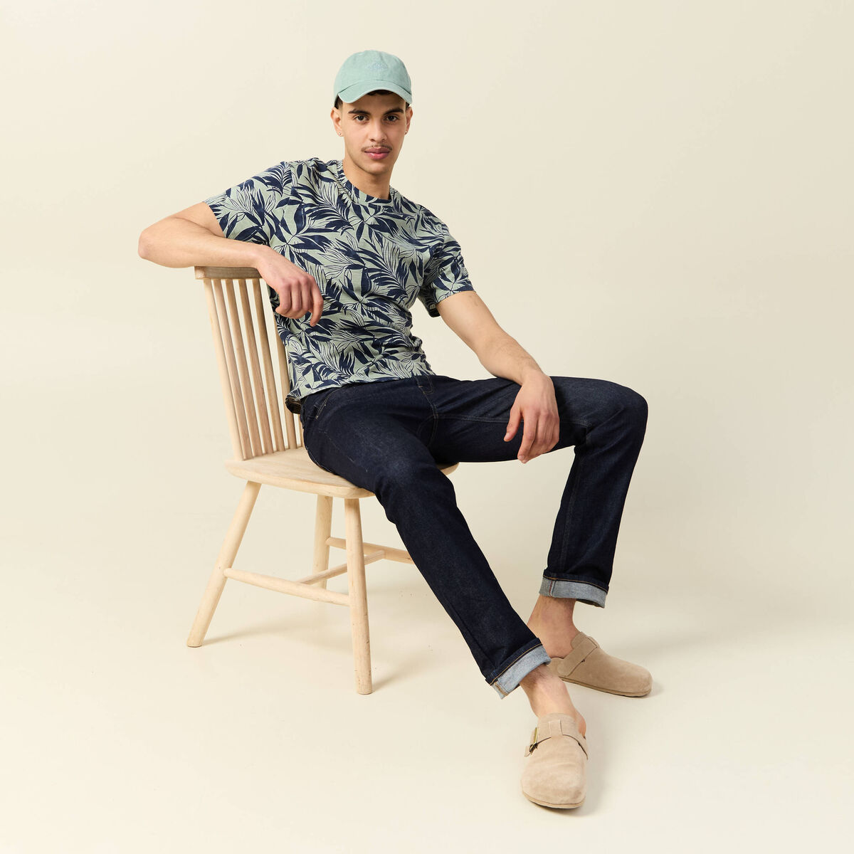 T-shirt manches courtes vert homme