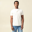 Polo manches courtes ecru homme