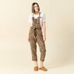 Salopette droite 7/8ème camel femme