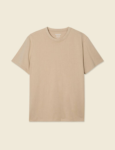 T-shirt éco-responsable beige homme