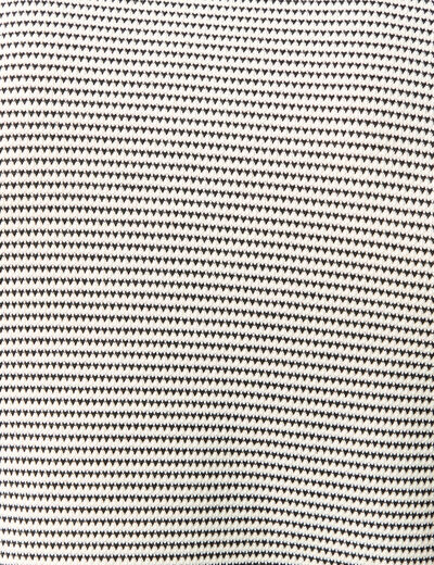 Polo cintr&eacute; manches courtes col cubain ecru homme