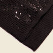 Écharpe sequins noir femme