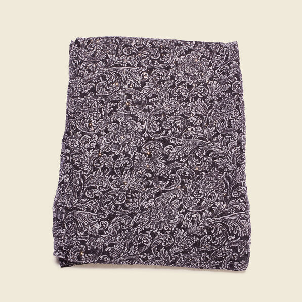Foulard noir femme