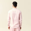 Chemise manches longues rose pastel homme