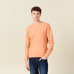 Sweat manches longues orange corail homme