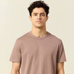 T-shirt éco-responsable marron cognac homme
