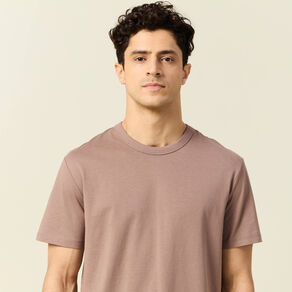 t shirt eco responsable marron cognac homme T-shirt éco-responsable marron cognac homme