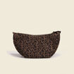Sac demi-lune vert kaki femme