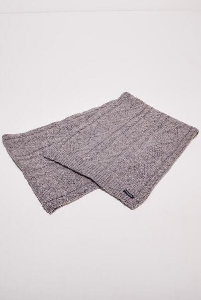 Écharpe gris homme