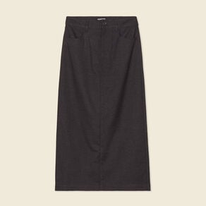 jupe longue droite gris femme Jupe longue droite gris femme