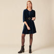 Robe patineuse éco-responsable bleu canard femme