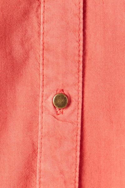 Chemise manches 3/4 rose femme