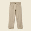 Jeans large longueur 32 en coton denim beige homme