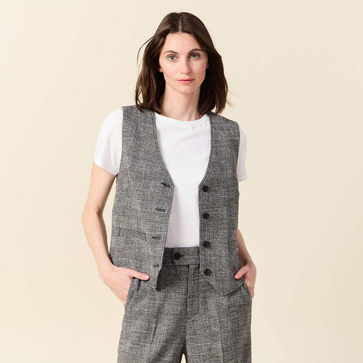 Veston éco-responsable noir femme